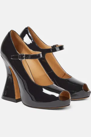 Maison Margiela Patent leather peep-toe Mary Jane pumps