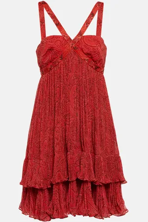 Etro Printed halter minidress