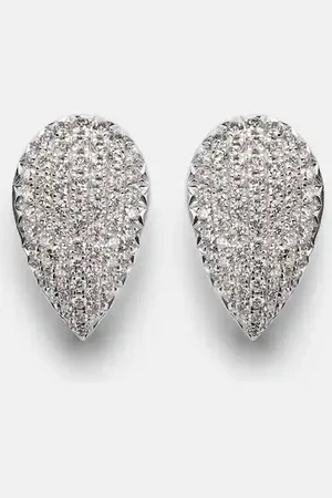Suzanne Kalan 18kt white earrings with diamonds