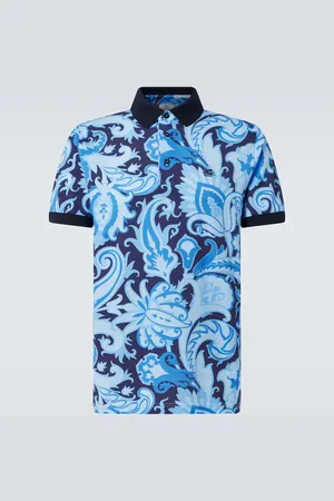 Etro Paisley cotton piquÃ© polo shirt