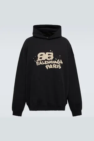 Balenciaga Logo cotton hoodie