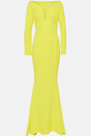 Safiyaa Wilson crÃªpe gown