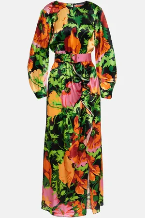 La DoubleJ Penny floral satin maxi dress