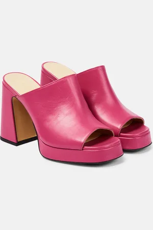 Souliers Martinez Alba 90 platform leather mules