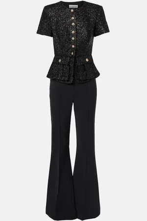 Self-Portrait BouclÃ© jumpsuit