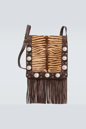 VALENTINO GARAVANI NellcÃ´te fringed calf hair shoulder bag