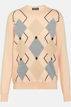 Loro Piana Argyle cashmere sweater