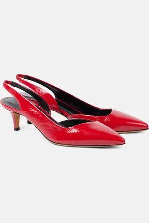 Isabel Marant Piery patent leather slingback pumps