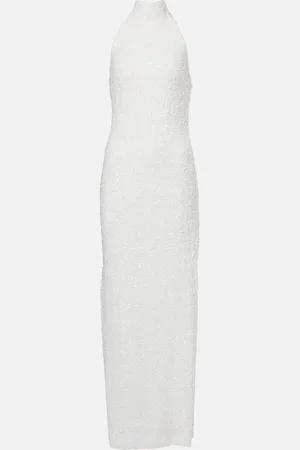 ROTATE Bridal sequined halterneck gown
