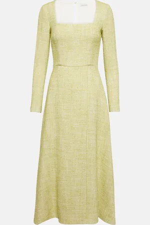 EMILIA WICKSTEAD Fara cotton-blend tweed midi dress