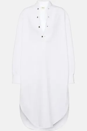 Khaite Seffi cotton shirt dress