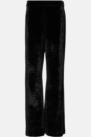 Jil Sander High-rise velvet wide-leg pants