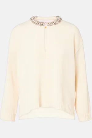 VALENTINO Embellished virgin wool sweater