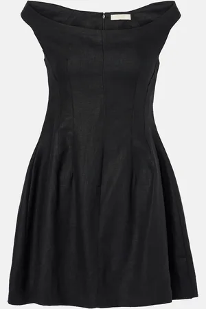 FAITHFULL THE BRAND Olmeto off-shoulder linen minidress