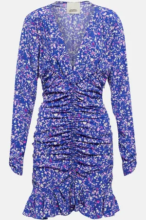 Isabel Marant Lara printed silk-blend minidress