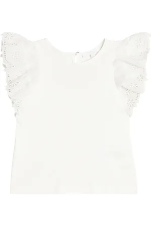 Chloé ChloÃ© Kids Embroidered cotton top