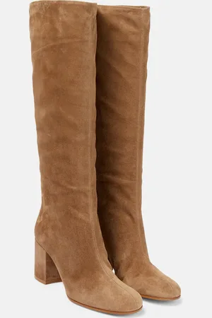 Gianvito Rossi Suede leather knee-high boots