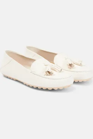 Loro Piana Dot Sole leather moccasins