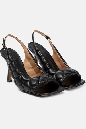 Bottega Veneta Padded leather slingback sandals