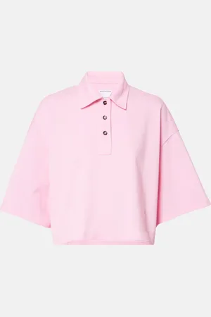 Bottega Veneta Cropped cotton polo shirt