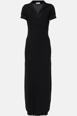 Alaïa AlaÃ¯a Semi-sheer polo dress