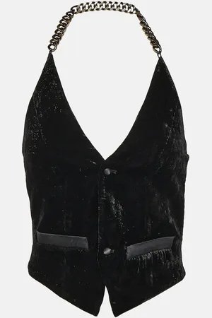 Didu Chain-detail velvet vest