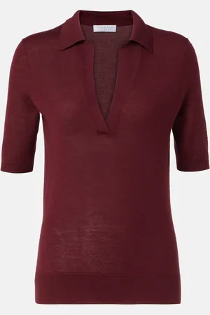 GABRIELA HEARST Frank cashmere and silk polo shirt
