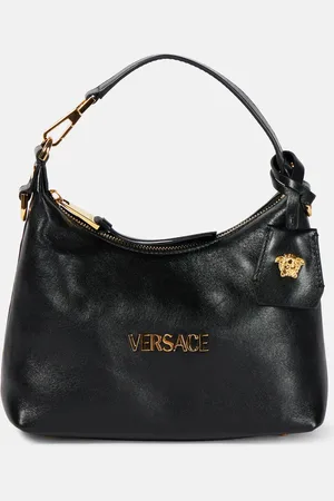VERSACE Tag Small leather tote bag