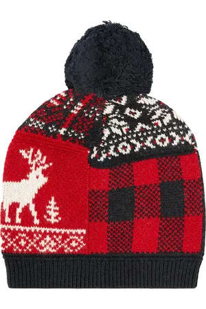 Ralph Lauren Patchwork wool and cotton-blend beanie