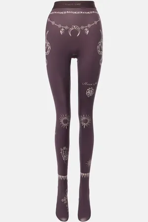 Marine Serre Printed jersey tights