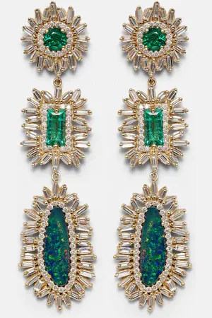 Suzanne Kalan 18kt earrings with gemstones