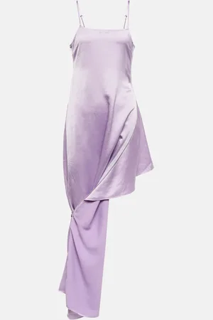 J.W.Anderson Satin zip slip dress