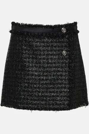 VERSACE BouclÃ© miniskirt