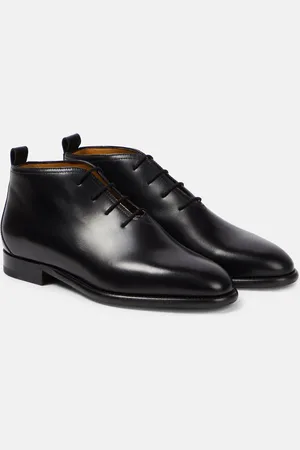 The Row Grant leather lace-up boots