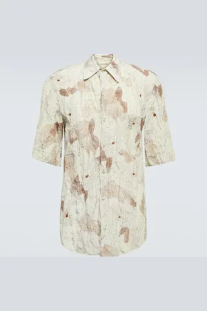 LEMAIRE Floral silk-blend bowling shirt