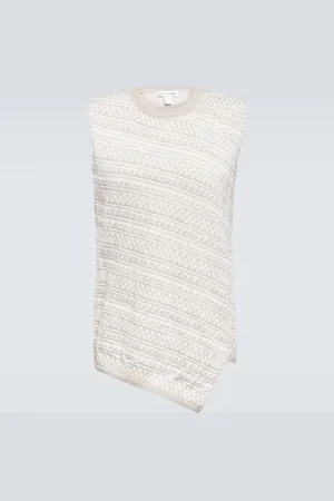 Comme des Garçons Comme des GarÃ§ons Shirt Intarsia-knit wool sweater vest