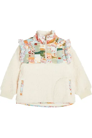 Chloé ChloÃ© Kids Patchwork faux shearling jacket