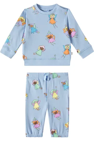 Stella McCartney Baby cotton sweatshirt and sweatpants set