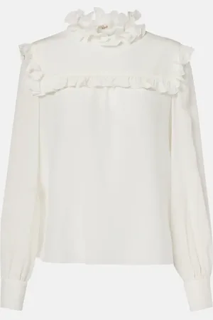 VALENTINO Silk crÃªpe de chine shirt