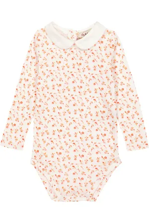 Caramel Baby Limpet floral cotton bodysuit
