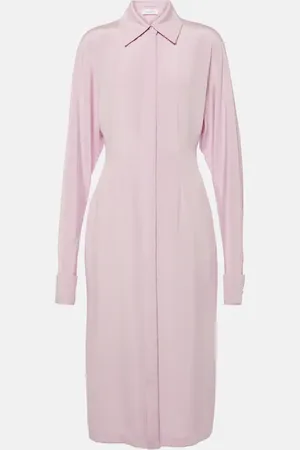 Sportmax Lugano silk-blend crÃªpe shirt dress