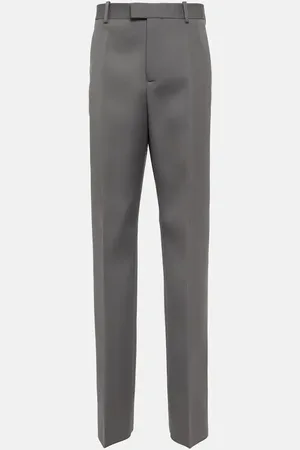 Bottega Veneta High-rise wool straight pants