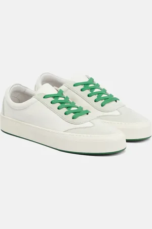 The Row Marley suede-paneled leather sneakers