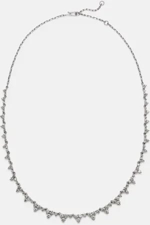 Ileana Makri Rivulet Tears 18kt white gold necklace with diamonds