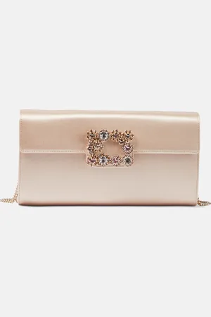 Roger Vivier Embellished satin shoulder bag