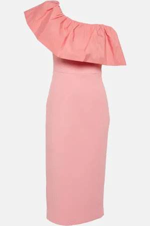 Rebecca Vallance Brittany one-shoulder midi dress