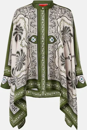 La DoubleJ Mirage PlacÃ©e printed silk twill shirt