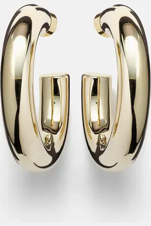 Jennifer Fisher Jamma Mini 10kt -plated hoop earrings