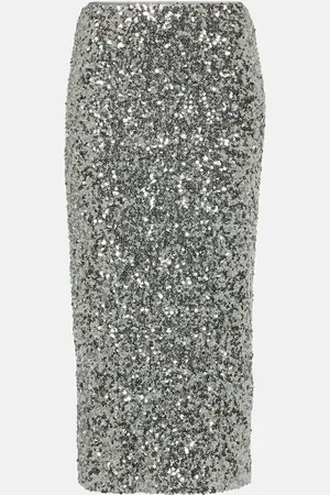 ROTATE Sequined midi skirt