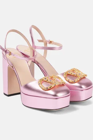 VALENTINO GARAVANI VLogo Signature leather slingback pumps